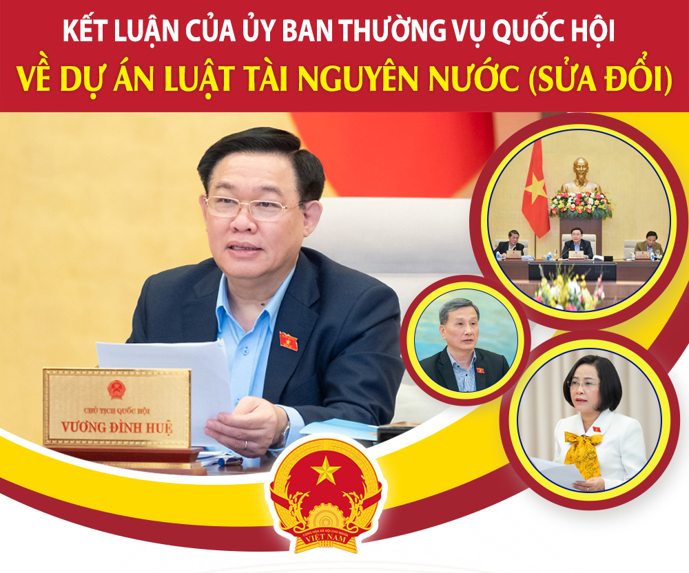 KẾT LUẬN CỦA ỦY BAN THƯỜNG VỤ QUỐC HỘI VỀ DỰ ÁN LUẬT TÀI NGUYÊN NƯỚC (SỬA ĐỔI).